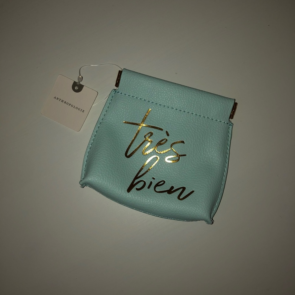 Turquoise coin purse